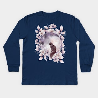 Celestial Cat Kids Long Sleeve T-Shirt